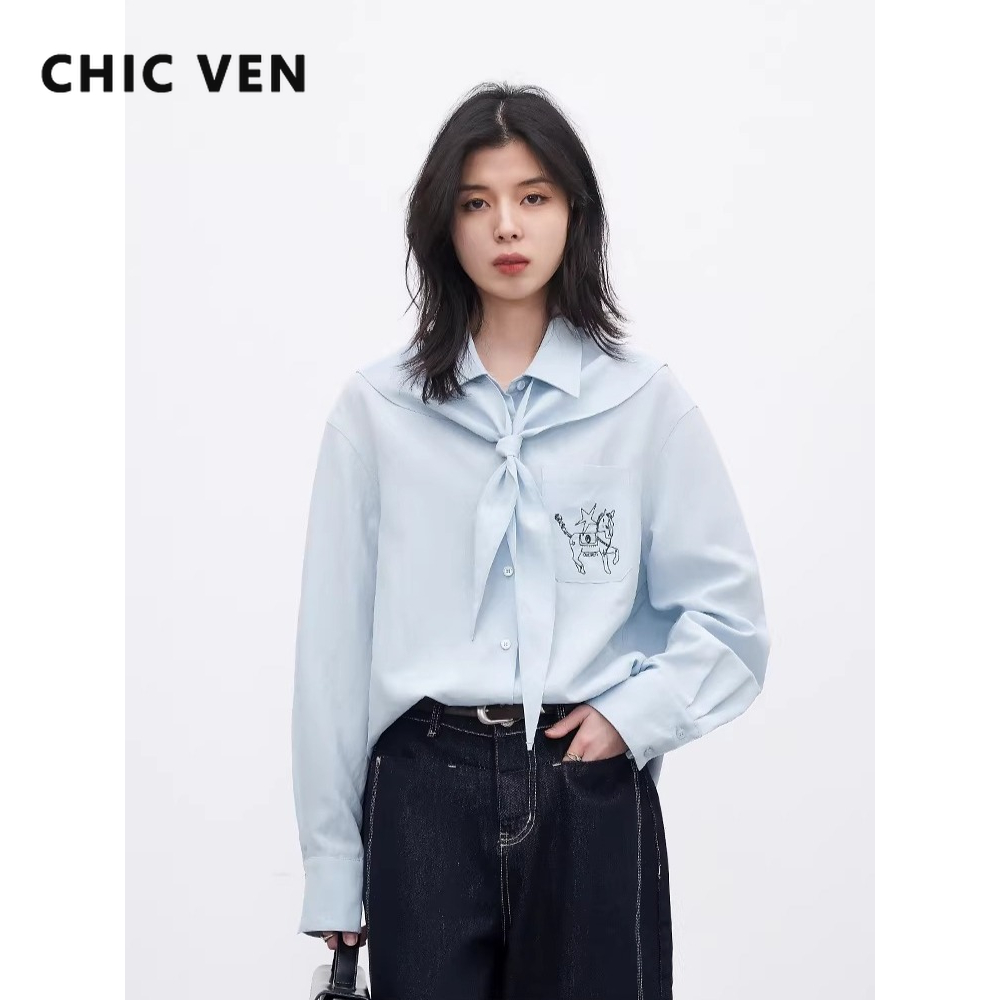 Embroidery Patch - CHIC VEN New Korean Women Shirt