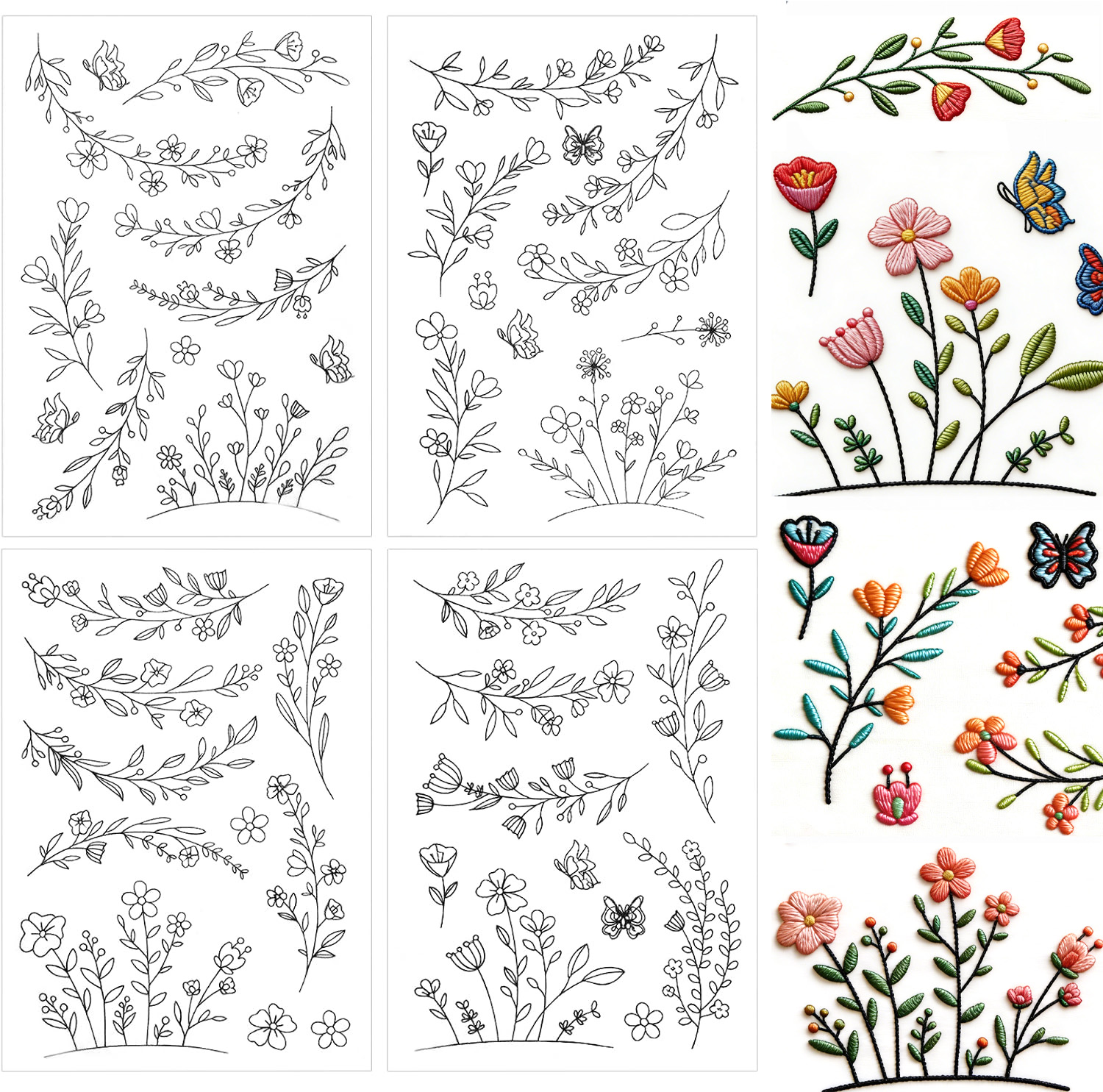 Embroidery Daisy - Stick & Stitch Water Soluble Embroidery