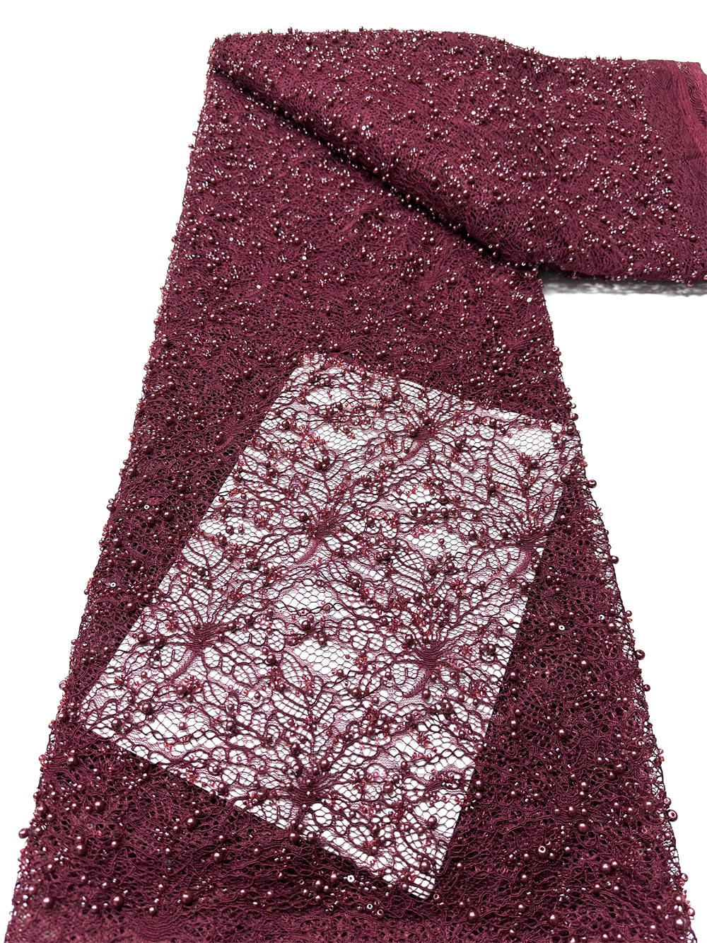 Embroidery Underlay - 2026 Latest African Beaded Lace Fabric