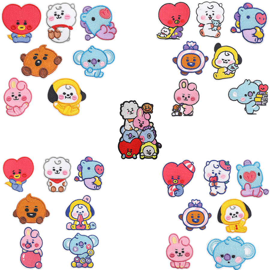 Embroidery Patch - BT21 Cute DIY Decorative Fabric Patch