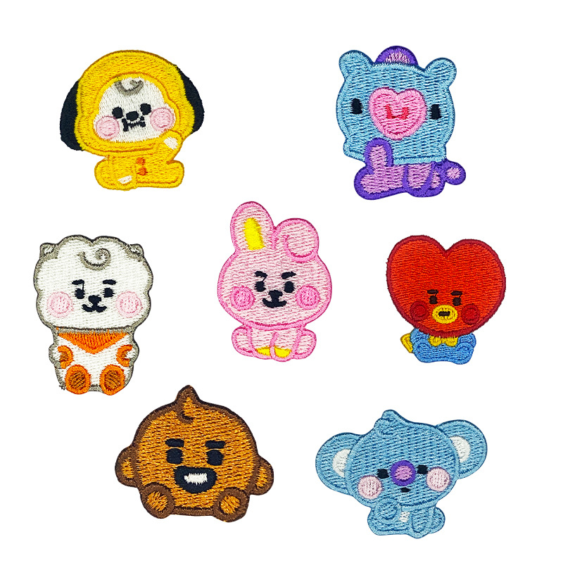Embroidery Patch - BT121 Cartoon Animal Embroidered Fabric Patch