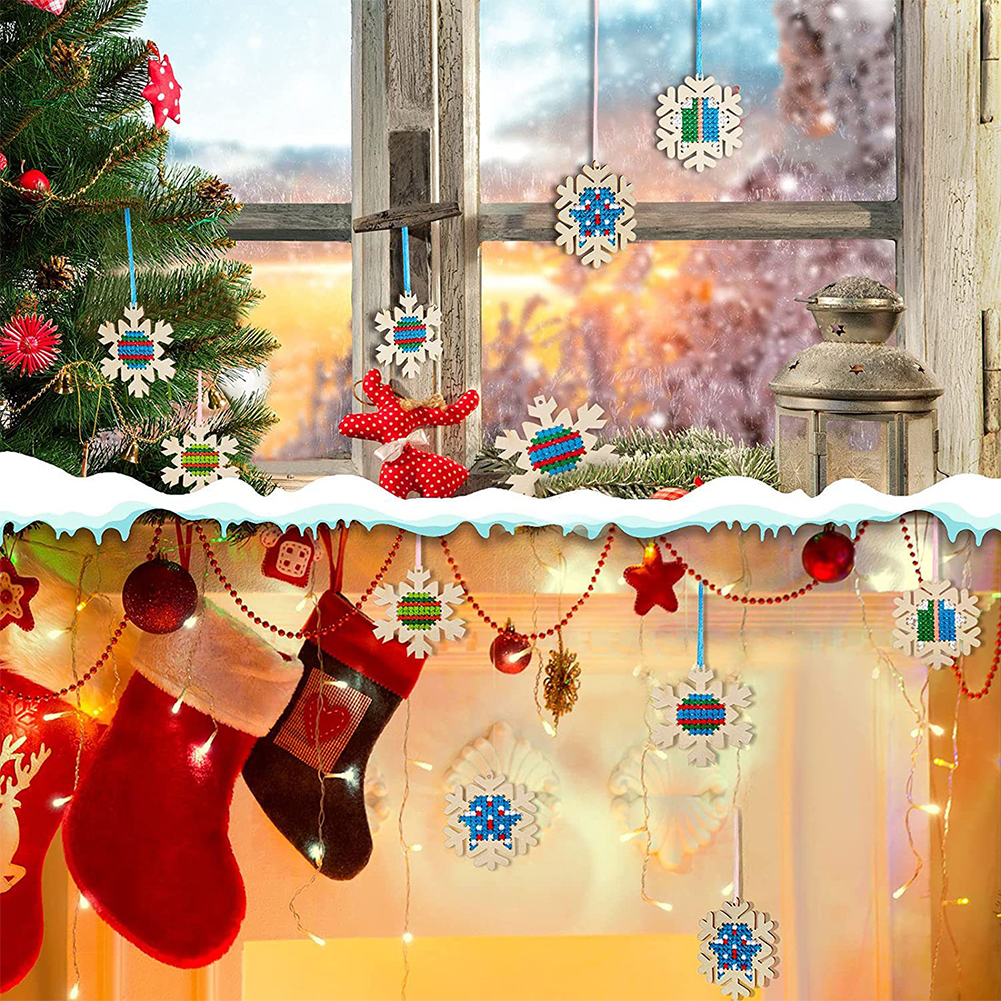 Embroidery Xmas Kits - Cross Stitch Hanging Pendant Gingerbread Man