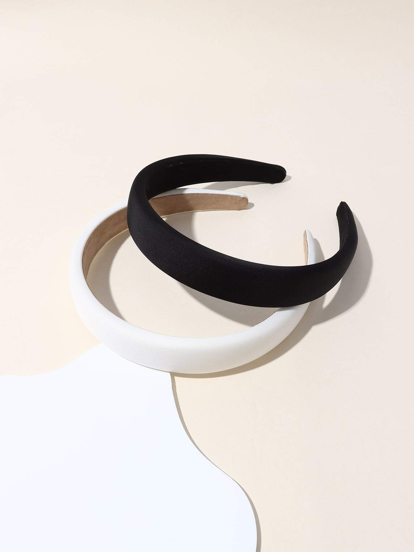 Embroidery Hooping - 2pcs Simple Solid Color Hairband For