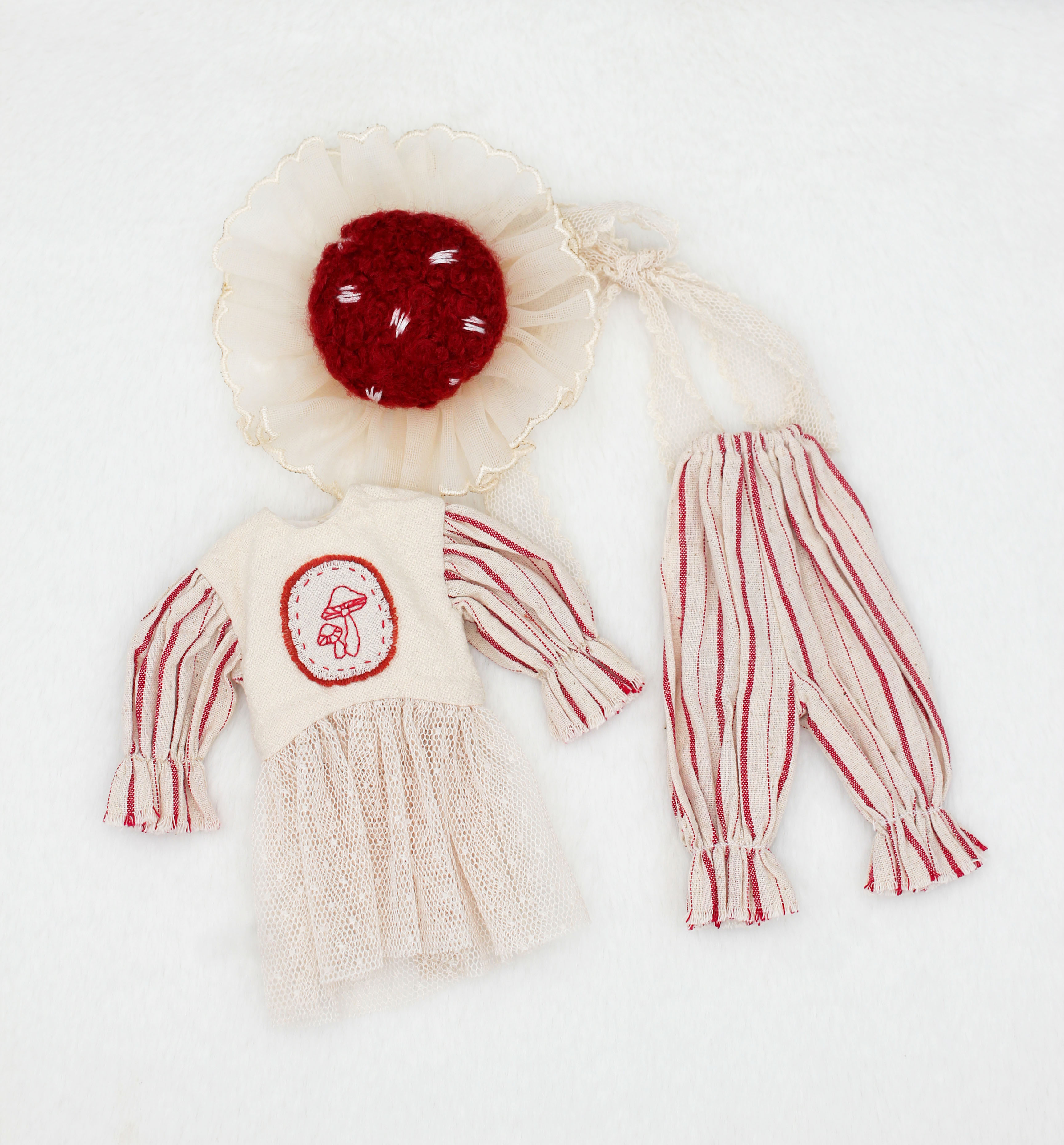 Embroidery Underlay - 2026 Dula Doll Clothes Dress Mushroom