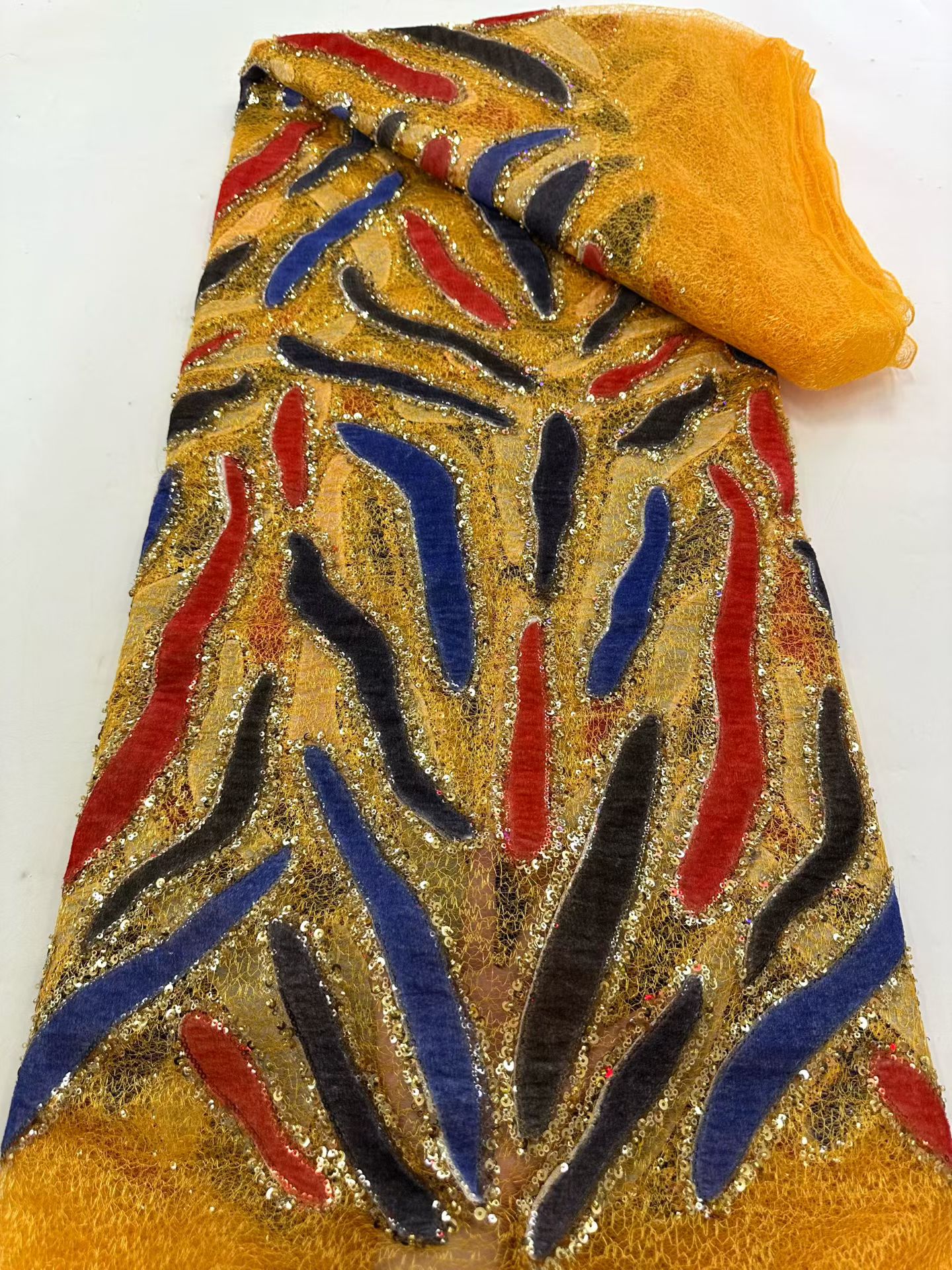 Embroidery Underlay - Latest African Sequins Lace Fabric 2026
