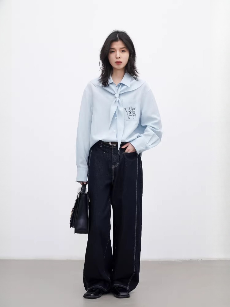 CHIC VEN New Korean Women Shir - Embroidery Patch reseña y precio