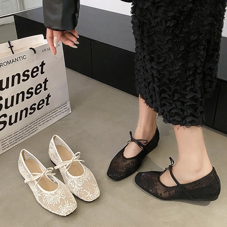 Women's Gentle Ballet Flat Sho - Embroidery Flat Shoes reseña y precio
