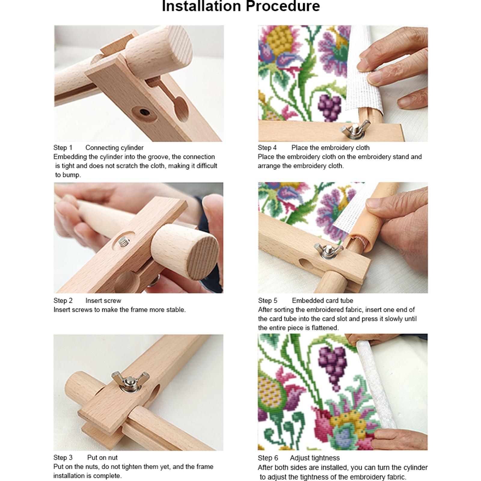 Cross Stitch Scroll Frame Hold - Embroidery Hooping reseña y precio