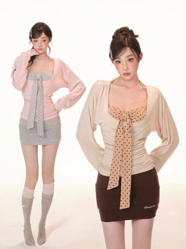 Y2K Two Piece Set: Sexy Pleate - Embroidery Set reseña y precio