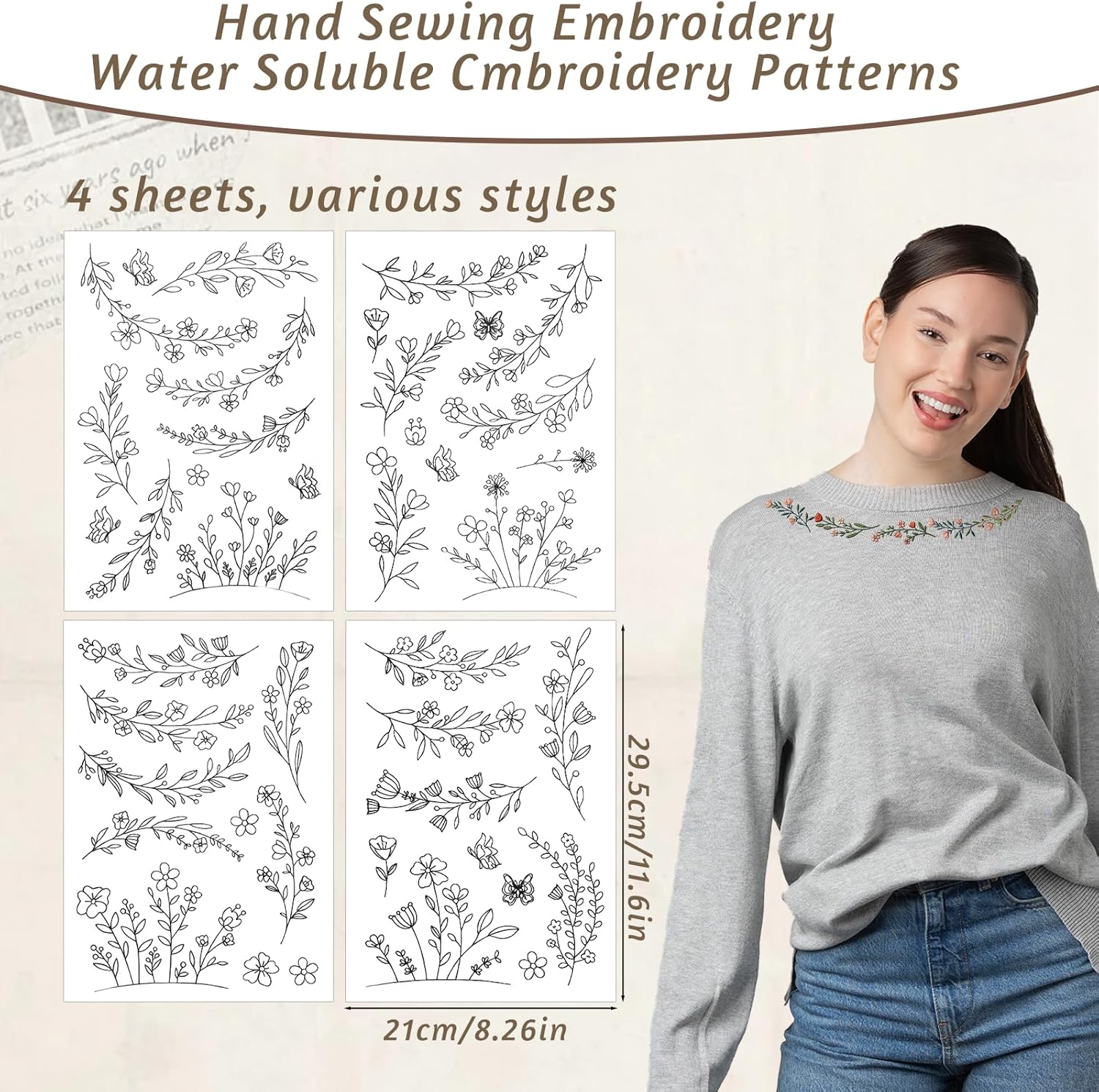 Stick & Stitch Water Soluble E - Embroidery Daisy reseña y precio