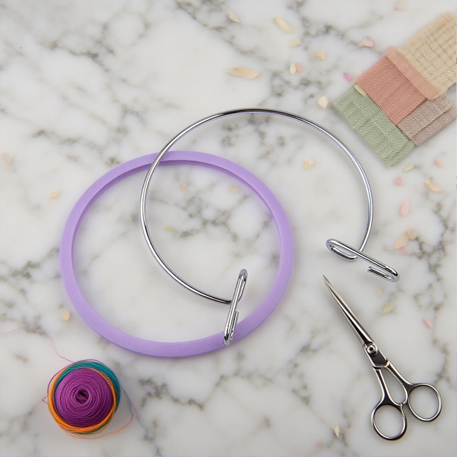 Hoop For Cross Stitching Metal - Embroidery Hooping reseña y precio