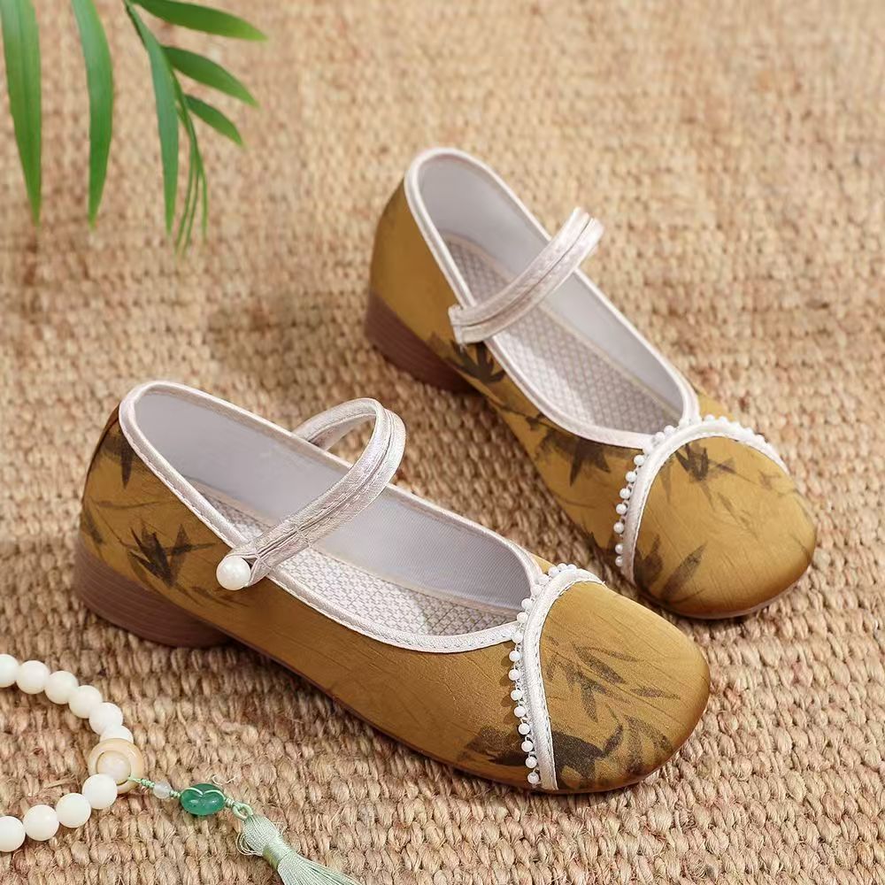 Chinese Style Women Low Heel C - Embroidery Style reseña y precio