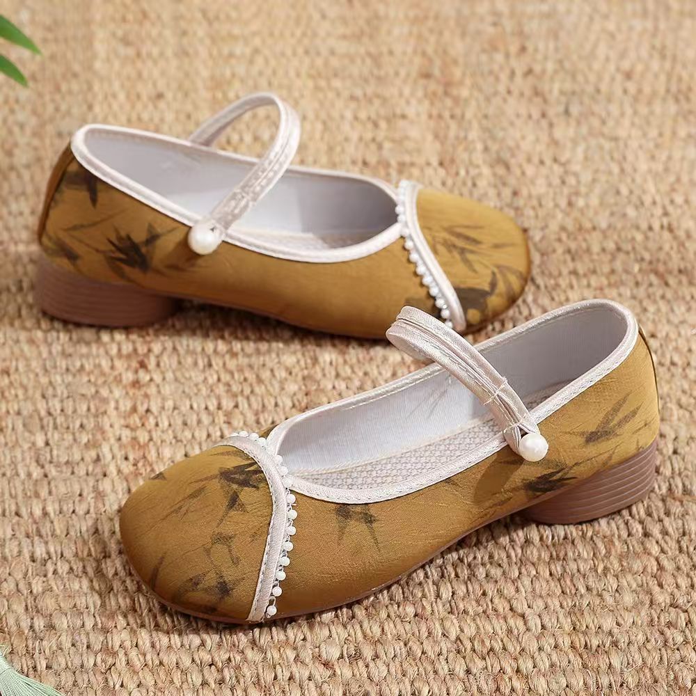 Chinese Style Women Low Heel C - Embroidery Style reseña y precio