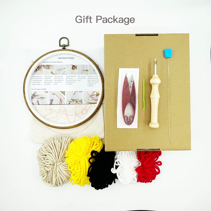 Xmas Punch Needle Embroidery K - Embroidery Xmas Kits reseña y precio