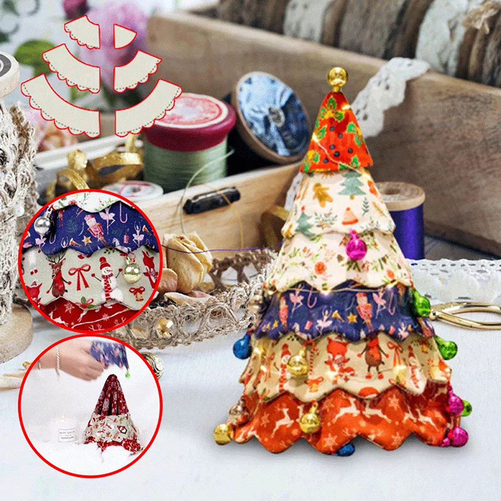 Xmas Tree Hand-made Templates  - Embroidery Xmas Kits reseña y precio