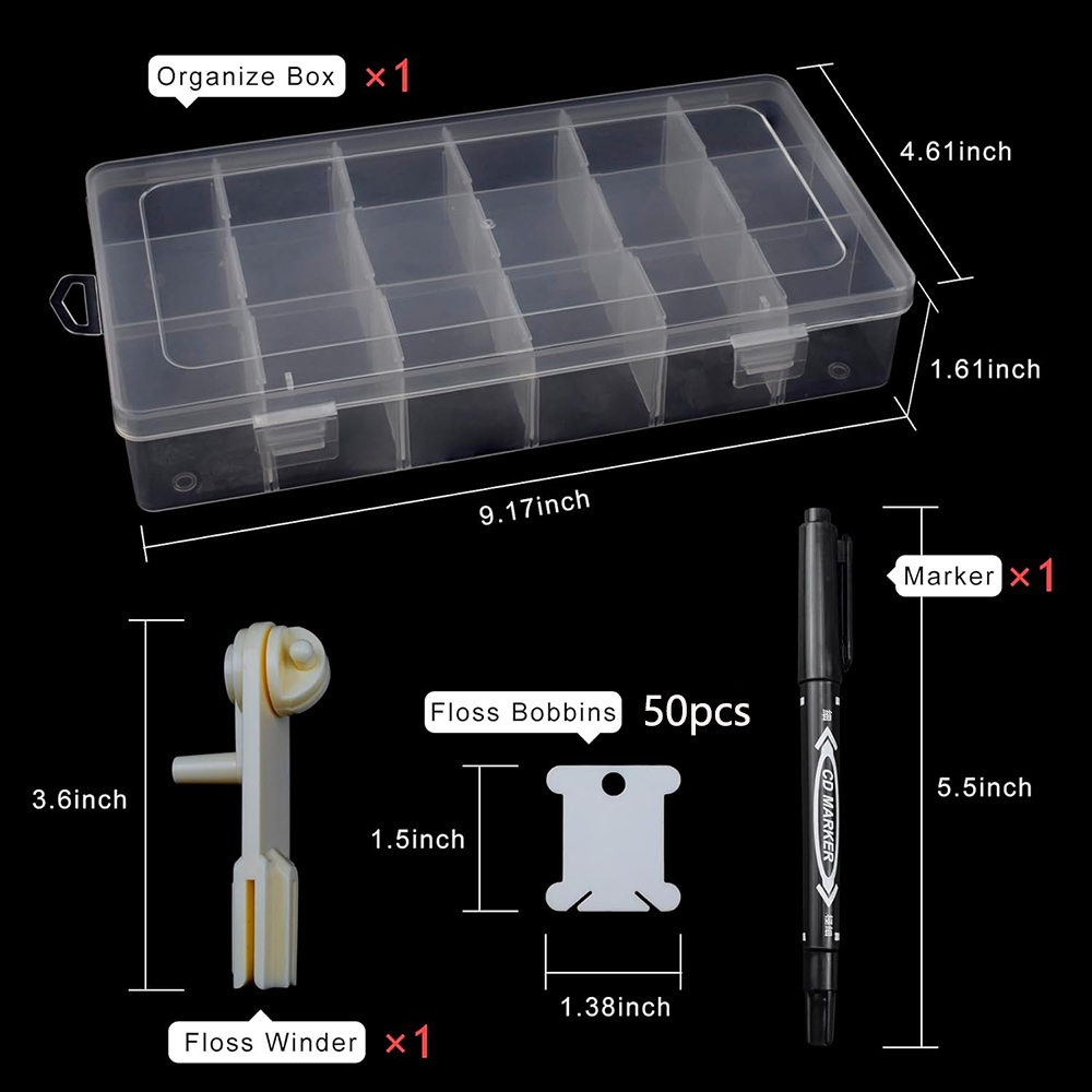 Embroidery Floss Organizer 18  - Embroidery Software reseña y precio