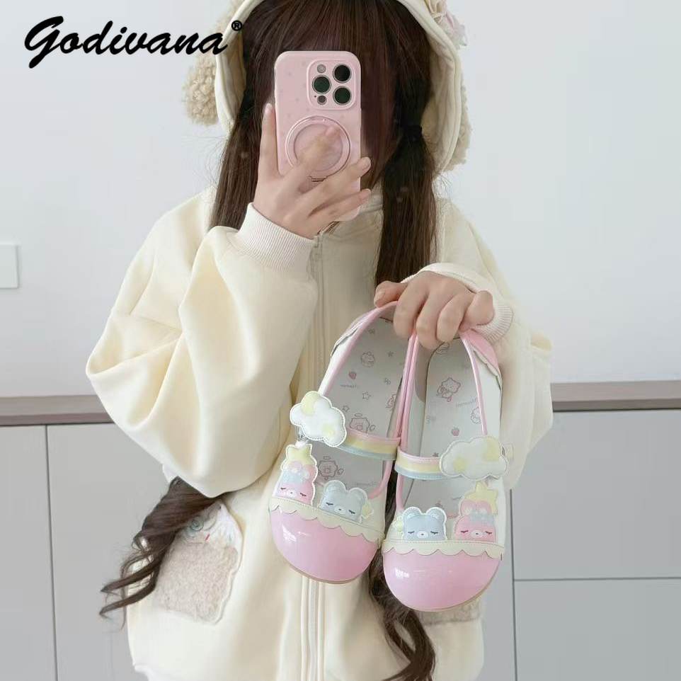 Original New Student Girls Col - Embroidery Flat Shoes reseña y precio