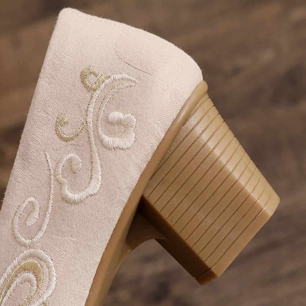 2026 Women's Wine Red & Beige  - Embroidery Style reseña y precio