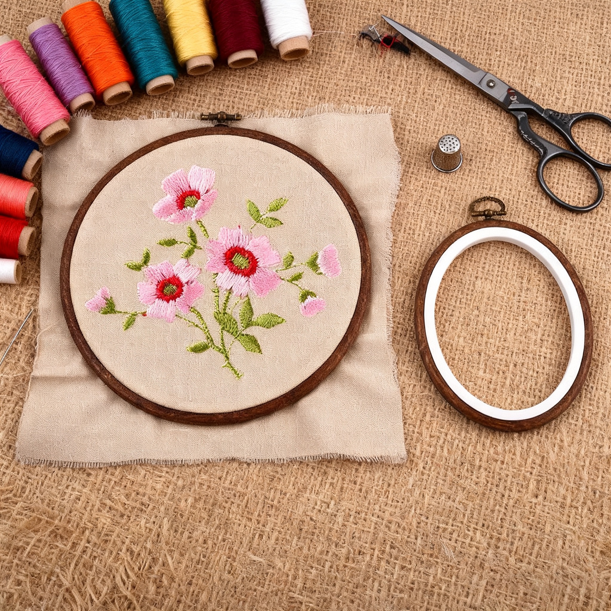 10PCS Sewing Tool Round Oval I - Embroidery Hooping reseña y precio