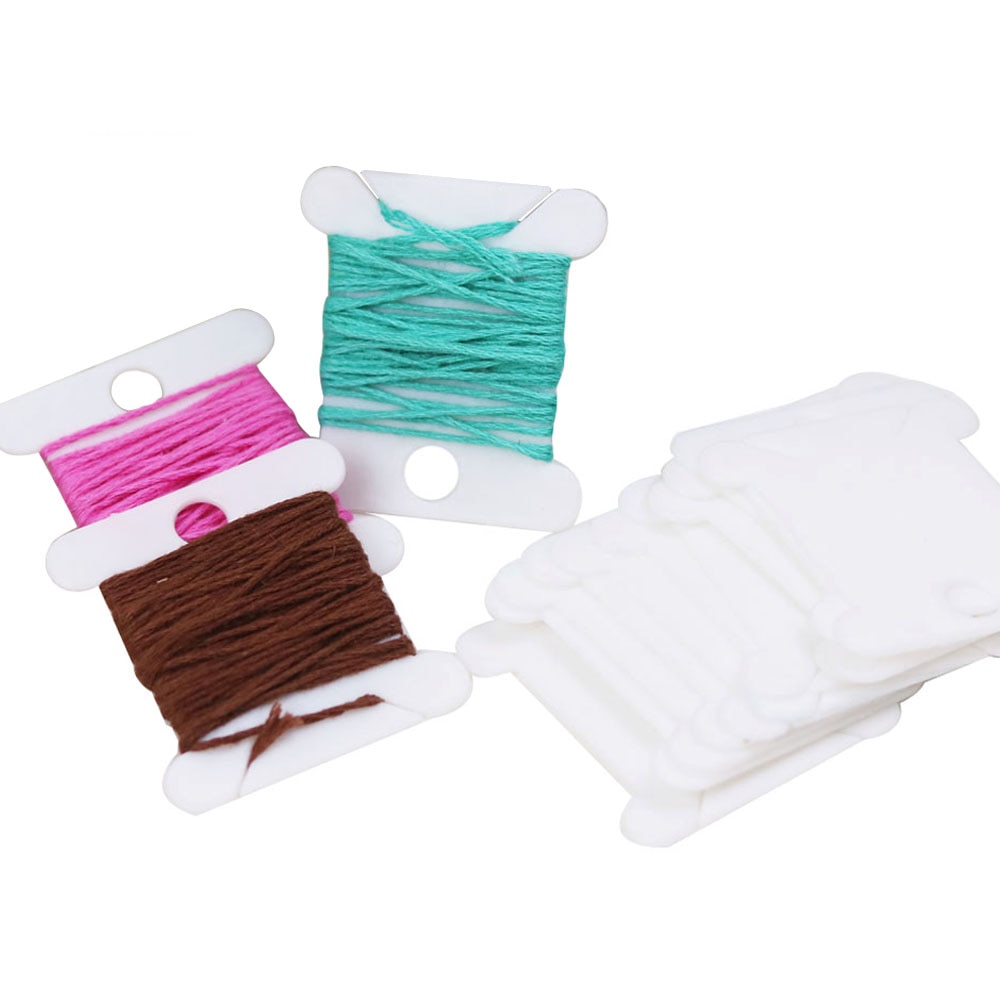 30pcs Plastic Floss Bobbins Se - Embroidery Software reseña y precio