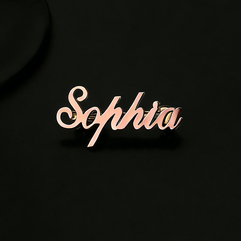 Stainless Steel Custom Name In - Embroidery Initials reseña y precio