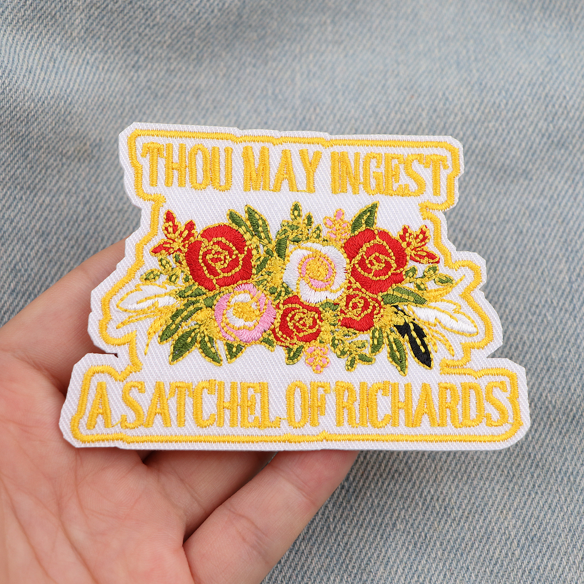 Funny Badge Quotes Cartoon Ani - Embroidery Patch reseña y precio