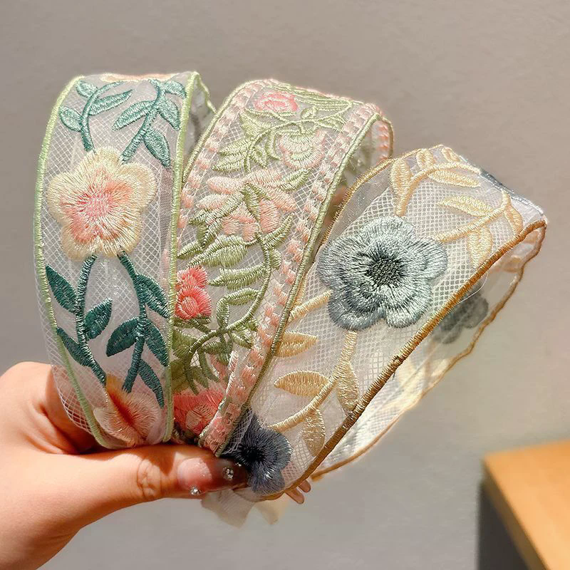 Elegant Chiffon Embroidery Flo - Embroidery Hooping reseña y precio