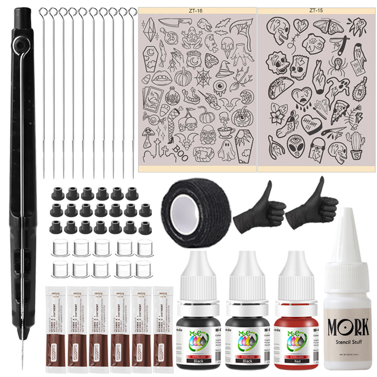 Complete Hand Poke and Stick T - Transfer Pen Ink reseña y precio