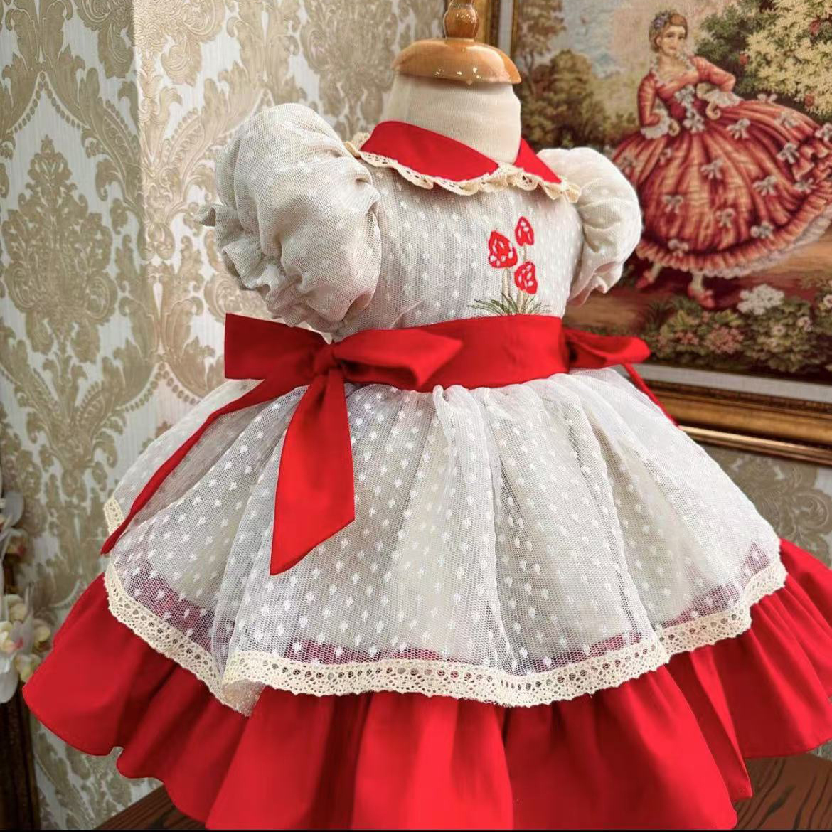 Baby Girl Summer Strawberry Em - Embroidery Underlay reseña y precio