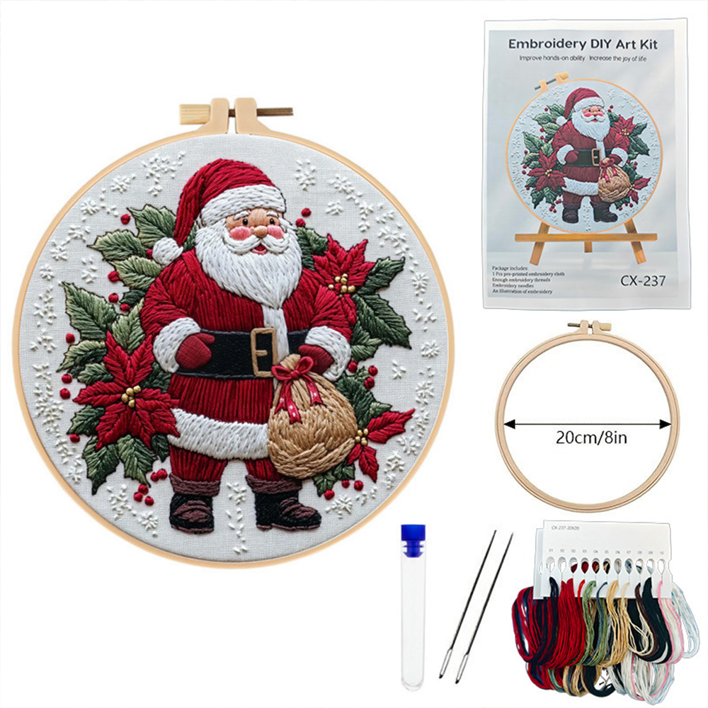 1 Set Christmas Embroidery Kit - Embroidery Xmas Kits reseña y precio