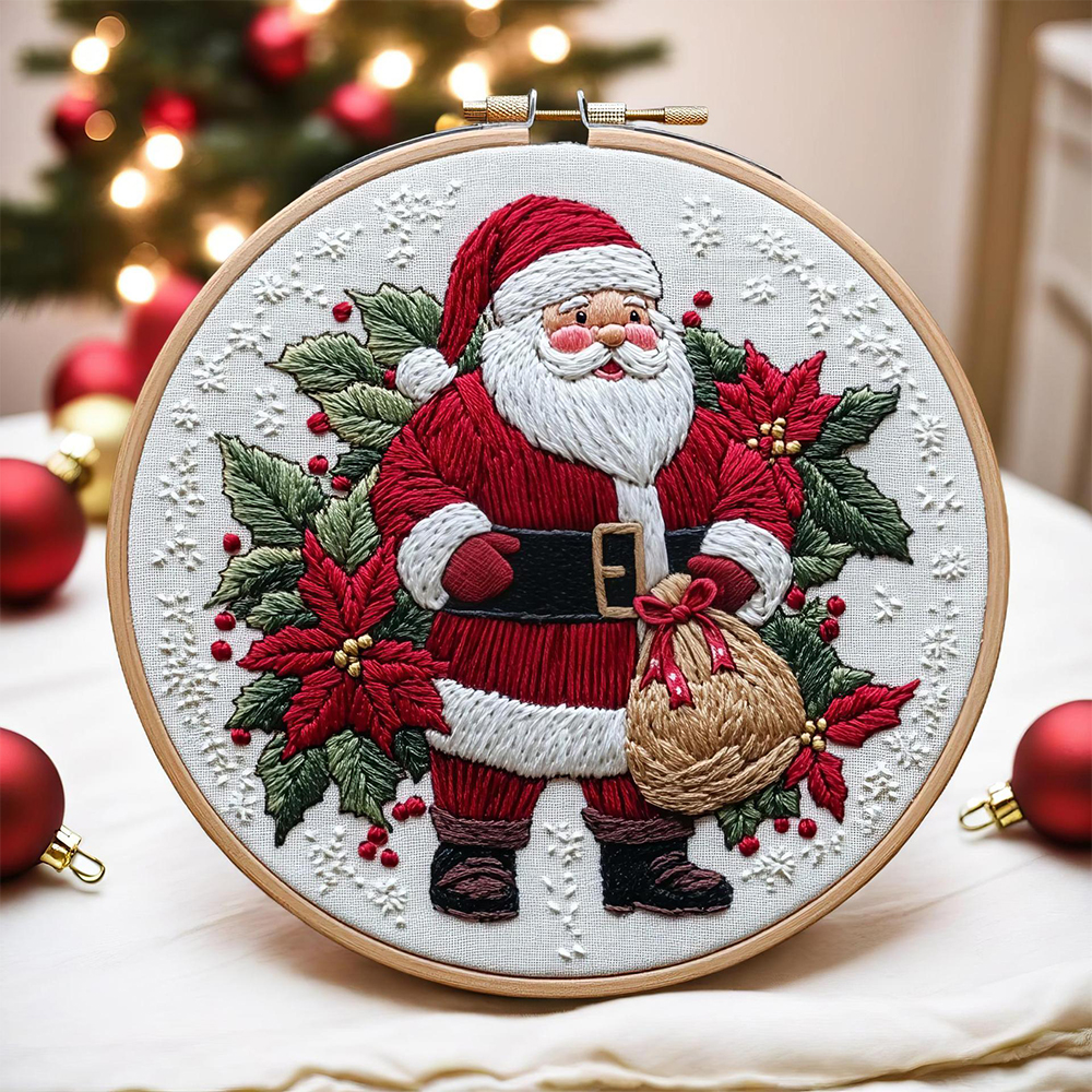 1 Set Christmas Embroidery Kit - Embroidery Xmas Kits reseña y precio