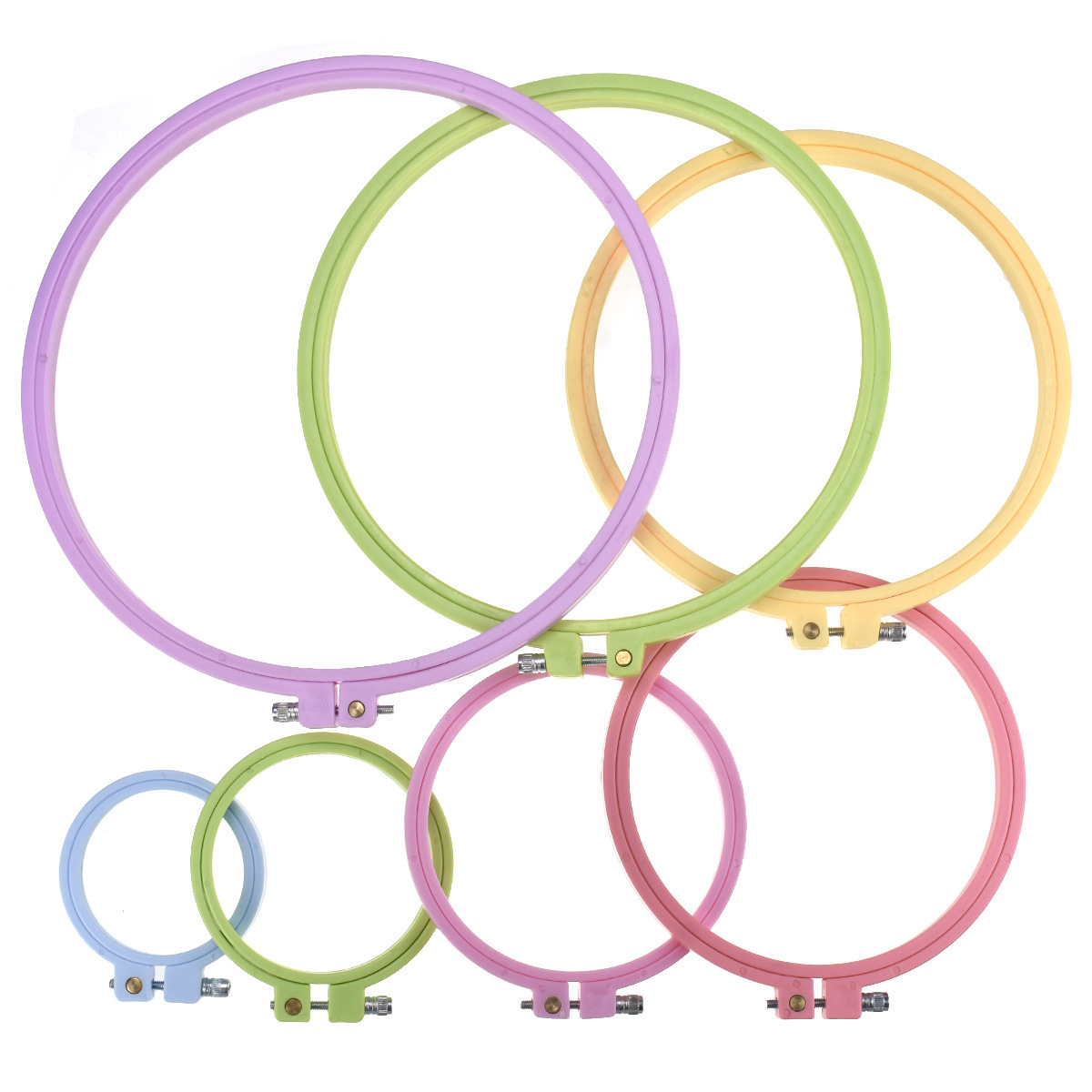 1/7pcs 7-25cm Plastic Embroide - Embroidery Hooping reseña y precio
