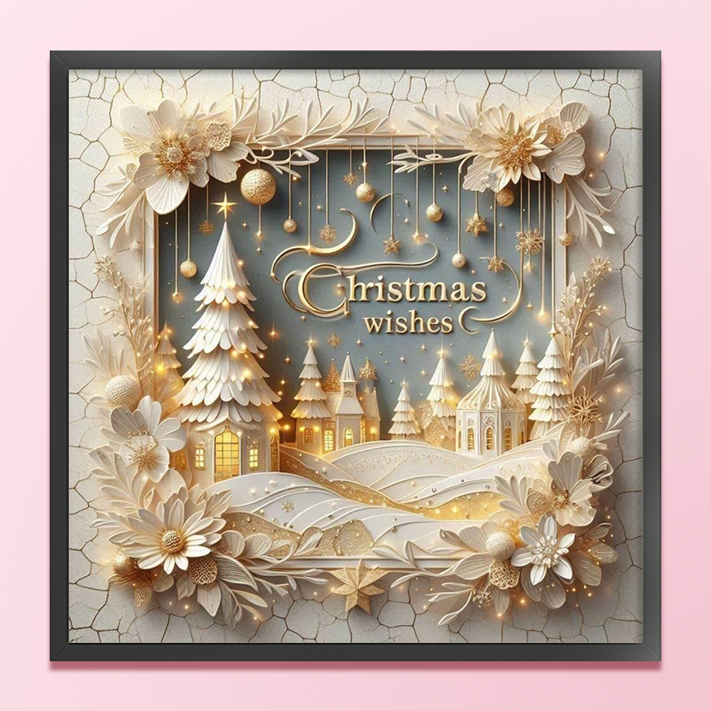 Xmas Printed Cross Stitch Kit  - Embroidery Xmas Kits reseña y precio