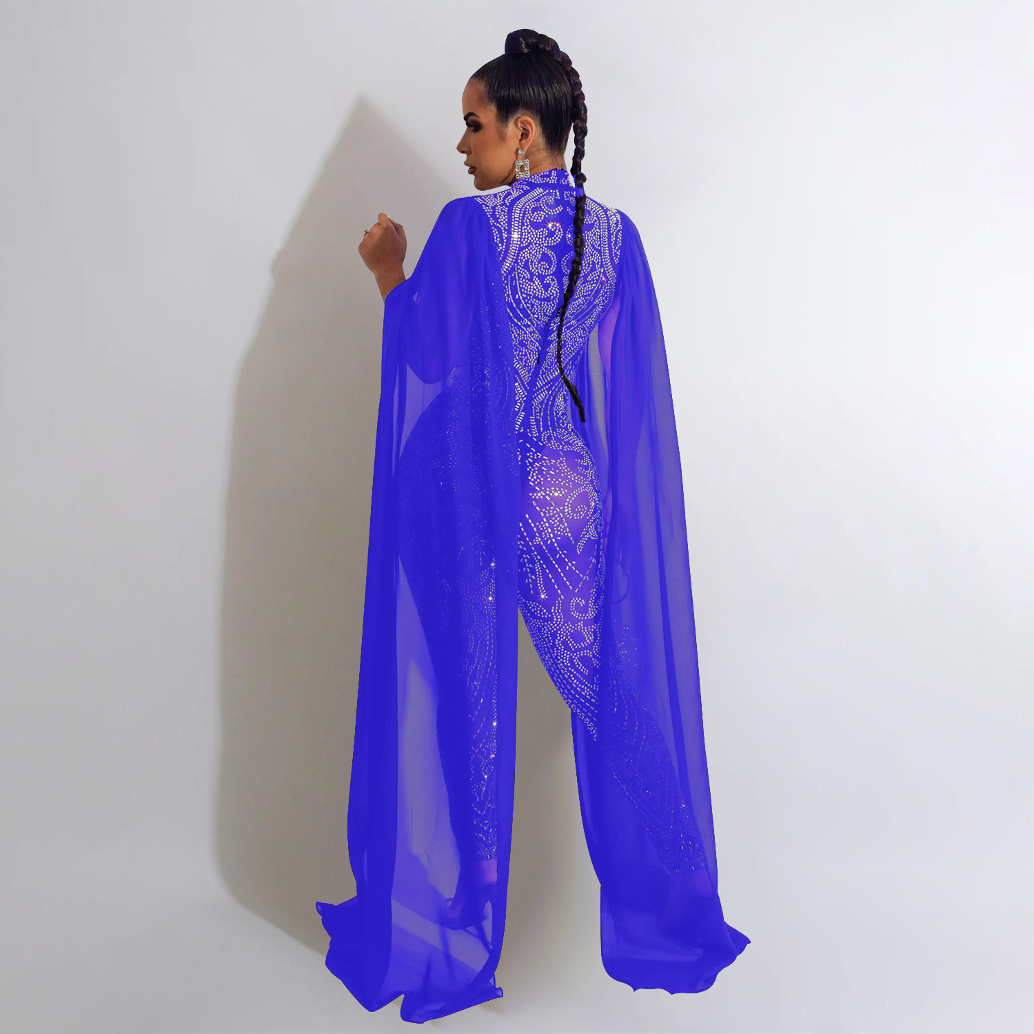 Shawl sleeve mesh crystal jump - Embroidery Underlay reseña y precio
