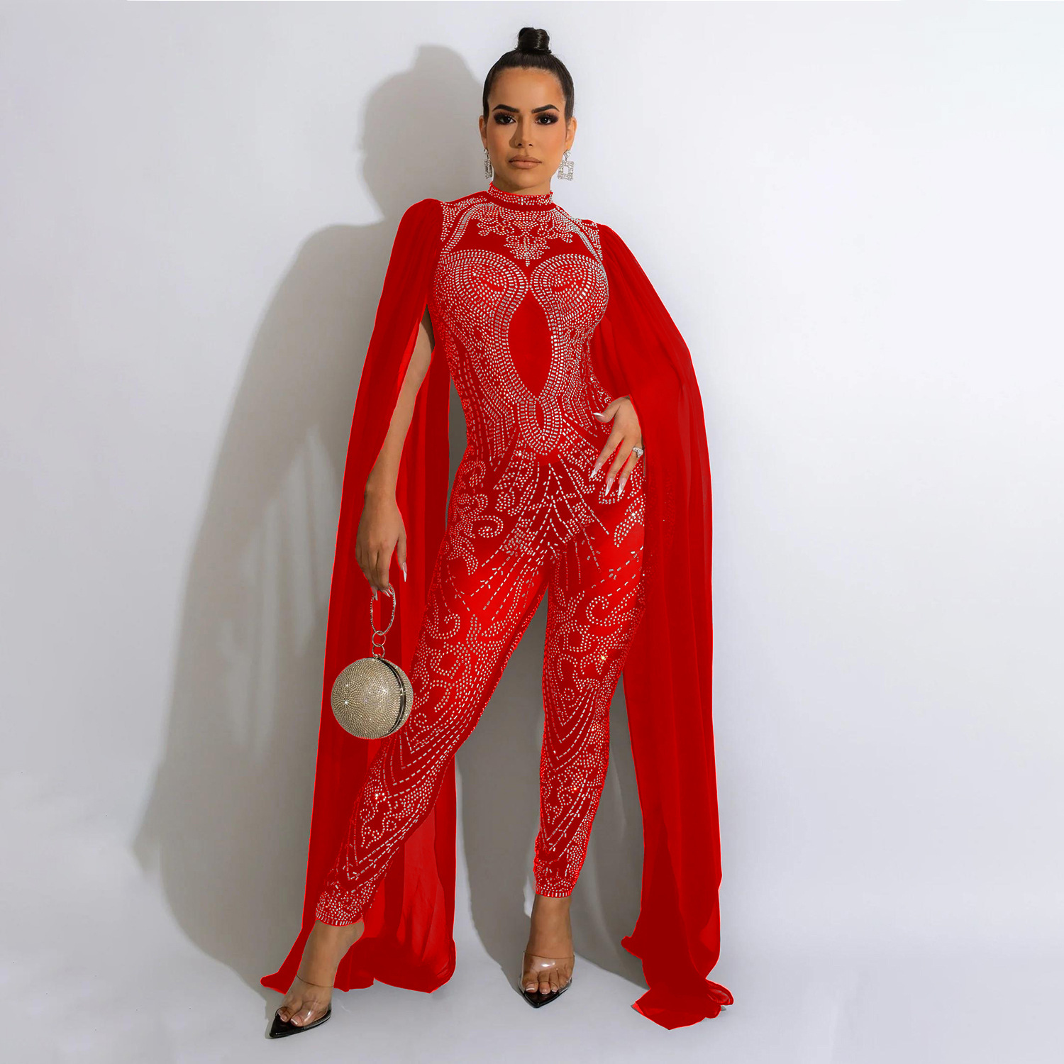 Shawl sleeve mesh crystal jump - Embroidery Underlay reseña y precio