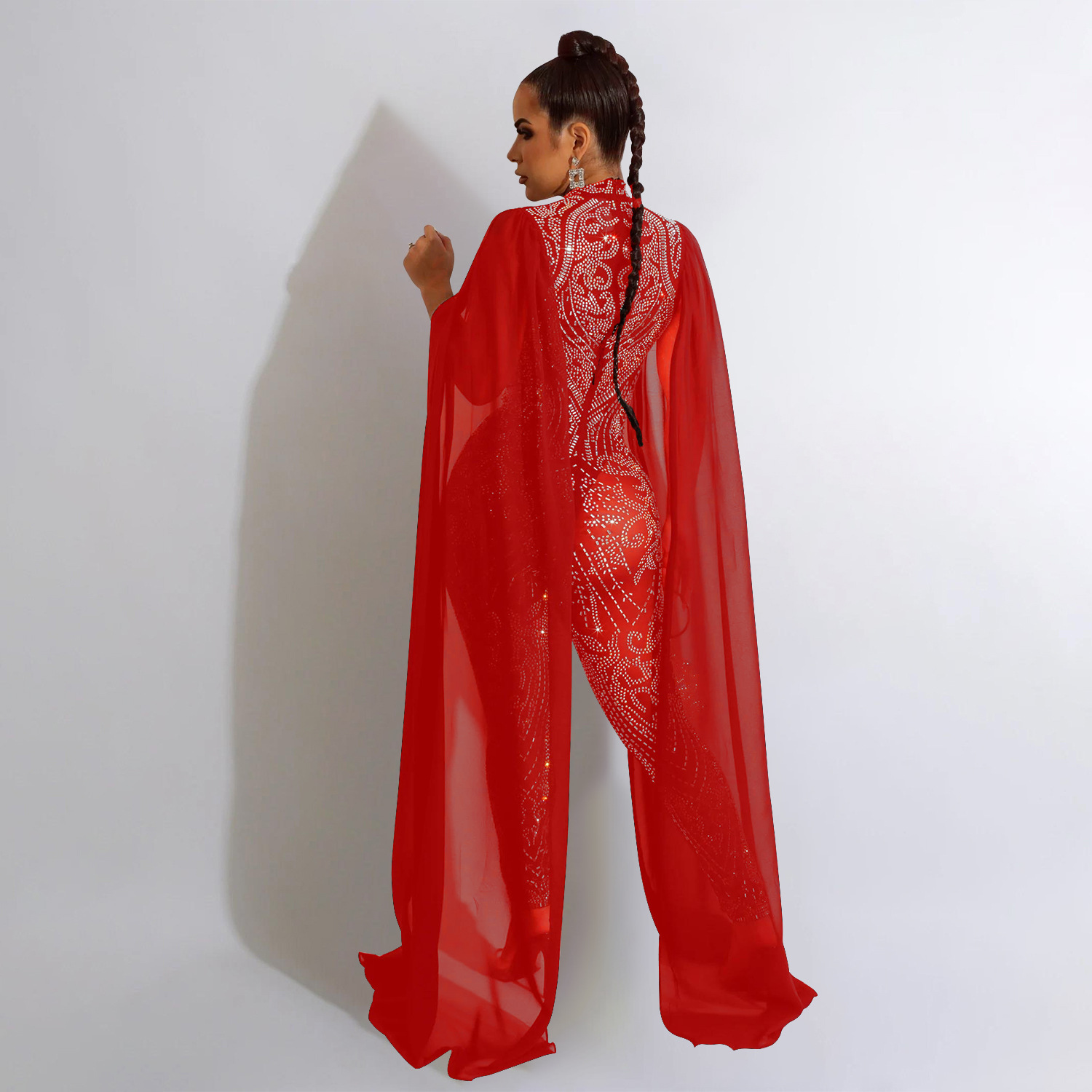 Shawl sleeve mesh crystal jump - Embroidery Underlay reseña y precio