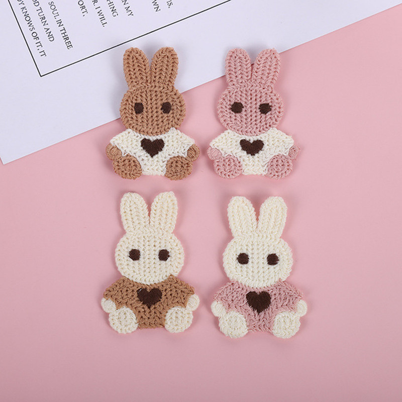 4Pcs Wool Knitting Embroidery  - Embroidery Patch reseña y precio