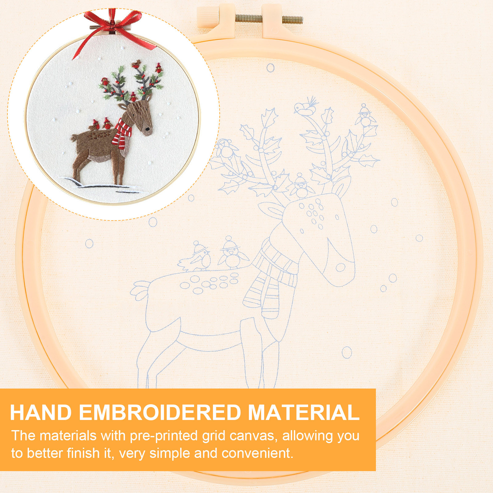1 set 1 Set Christmas Embroide - Embroidery Xmas Kits reseña y precio