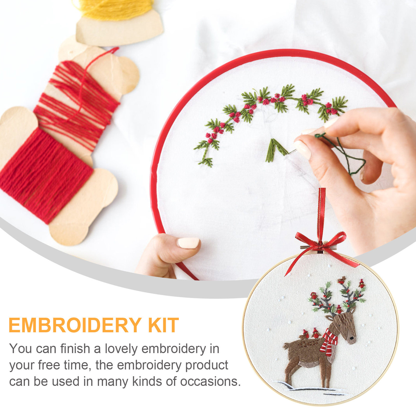 1 set 1 Set Christmas Embroide - Embroidery Xmas Kits reseña y precio