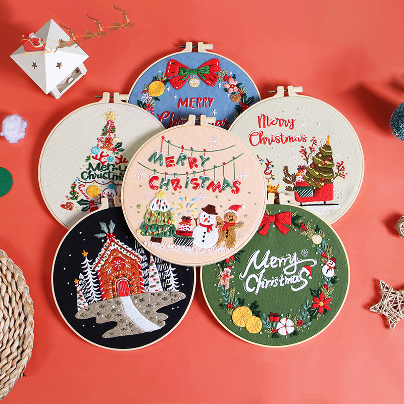 Merry Christmas DIY Embroidery - Embroidery Xmas Kits reseña y precio