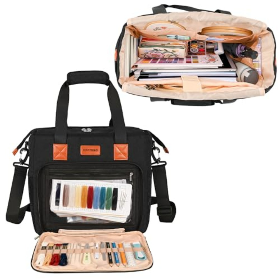 CROTIRAD Embroidery Bag Organi - Embroidery Hooping reseña y precio