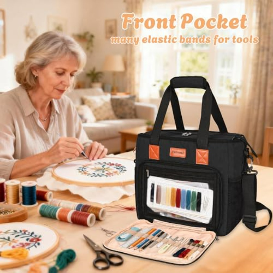 CROTIRAD Embroidery Bag Organi - Embroidery Hooping reseña y precio