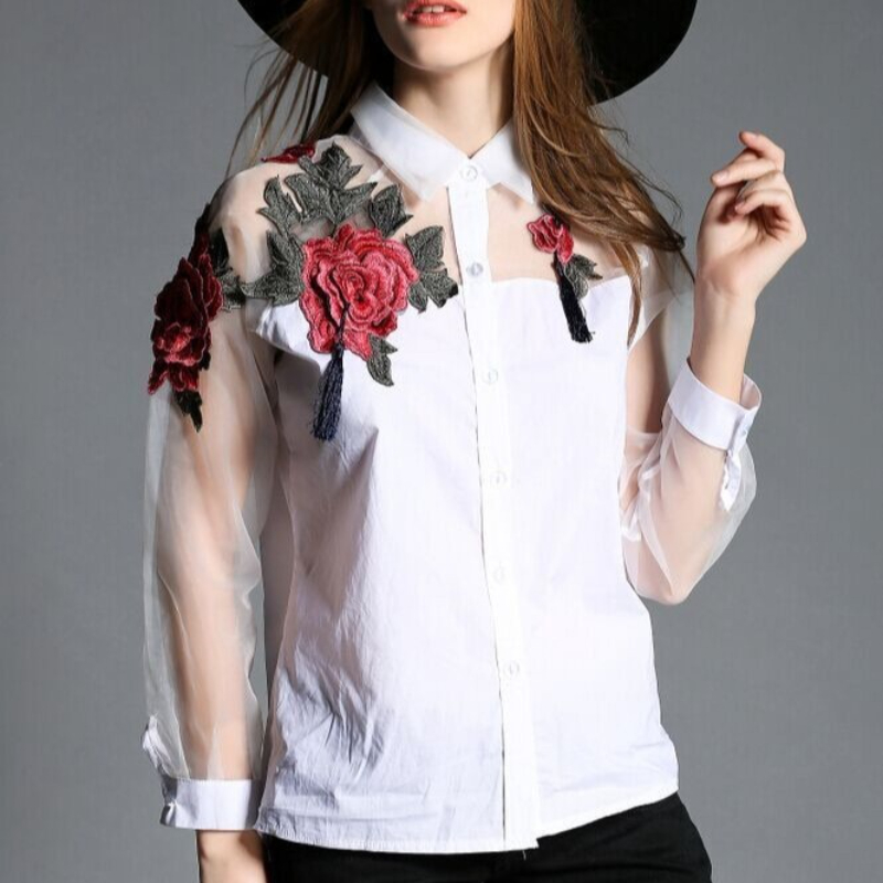 Womn's Fashion Floral Embroide - Embroidery Underlay reseña y precio