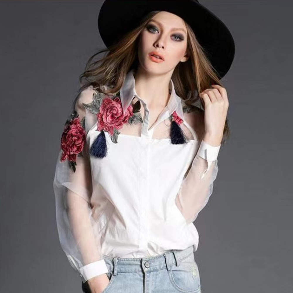 Womn's Fashion Floral Embroide - Embroidery Underlay reseña y precio