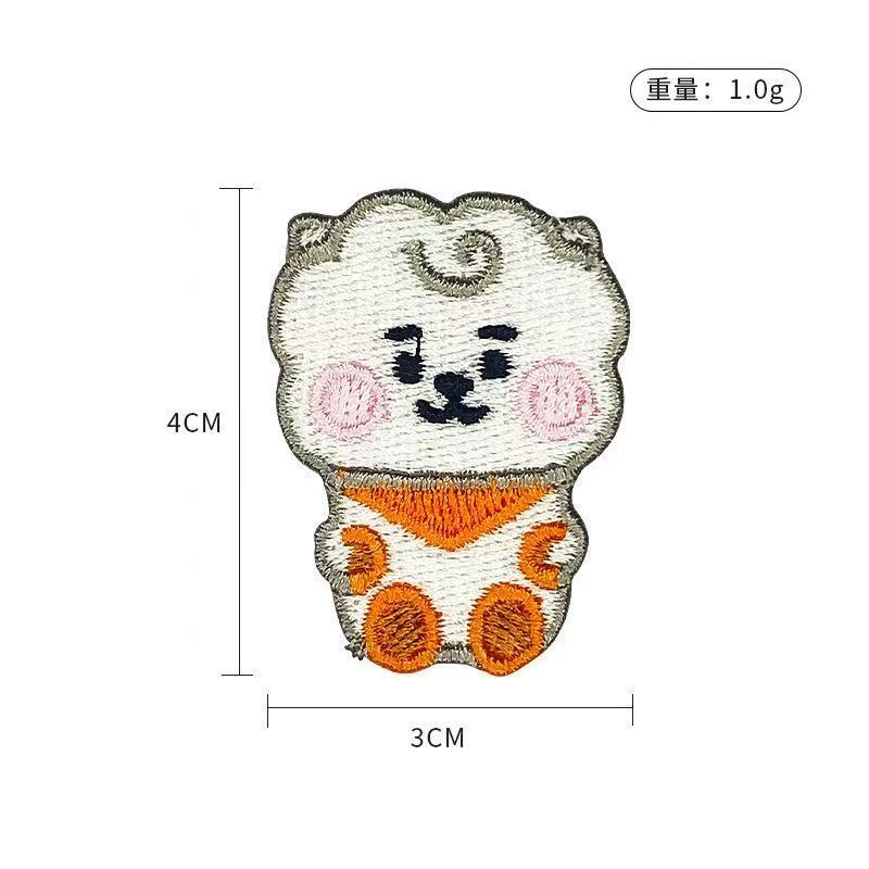 BT21 cartoon cute embroidered  - Embroidery Patch reseña y precio