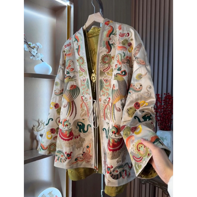 New Chinese Style Kimono Cardi - Embroidery Style reseña y precio