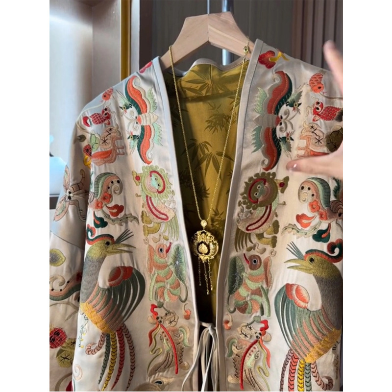 New Chinese Style Kimono Cardi - Embroidery Style reseña y precio