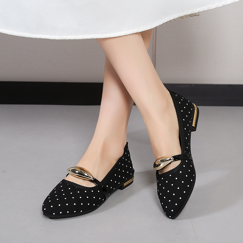 Spring and Autumn Elegant Poin - Embroidery Flat Shoes reseña y precio