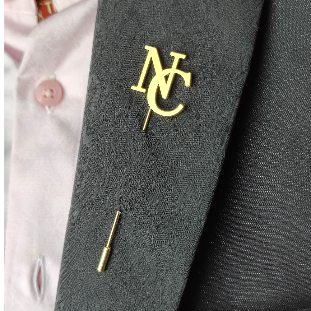 Sherman Custom  Lapel Pins Men - Embroidery Initials reseña y precio
