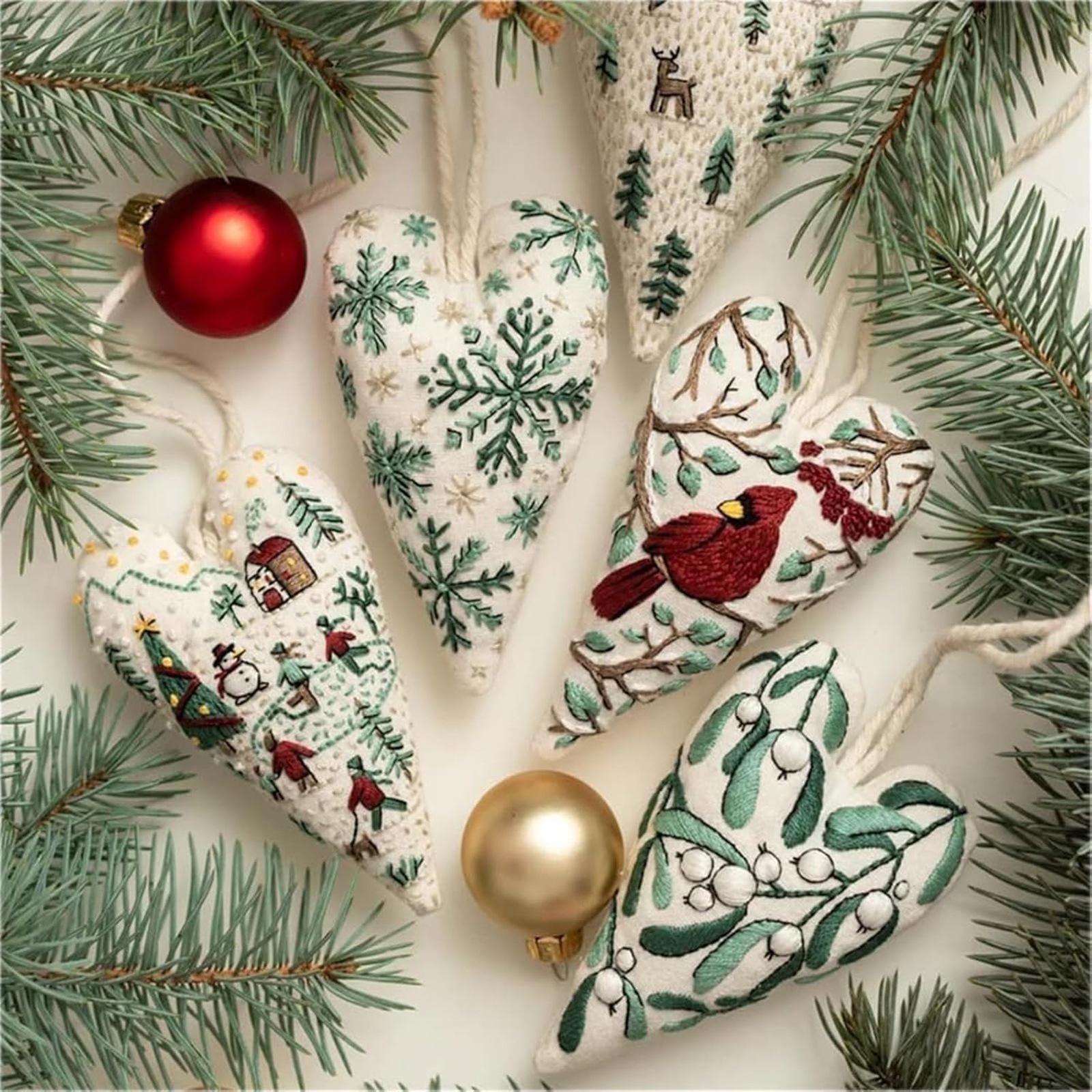 8Pcs Embroidery Christmas Orna - Embroidery Xmas Kits reseña y precio